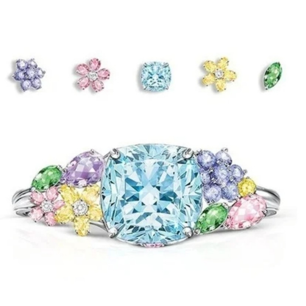 Colorful Gemstone Ring Zircon Ring Classic Ring